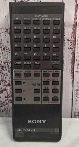 Sony d650 telecomando - sony, rm-d650